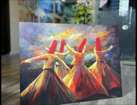 "Symphony of the Soul: Whirling Dervishes in Color"